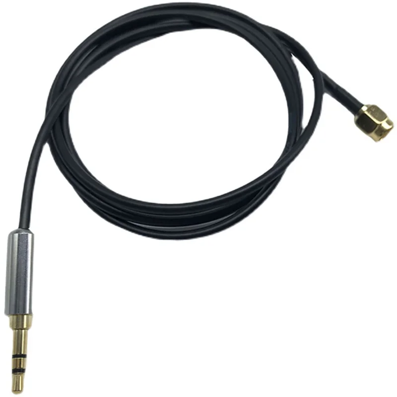 A45U SMA Male To 3.5MM Audio Headphone Plug Adapter Cable RG174 Cable SMA Plug Extension Cables, 1M