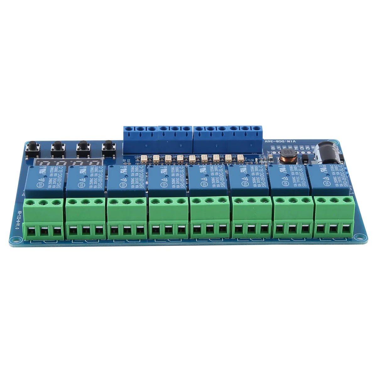 Efficient Dc 8V-36V 8-Channel Multifunction Time Delay Relay Interface Board