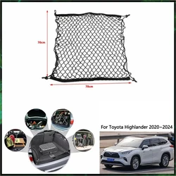 For Toyota Highlander Kluger XU70 MK4 2020~2024 2021 2022 2023 Car Trunk Net Interior Accessories Luggage Cargo Organiser Auto