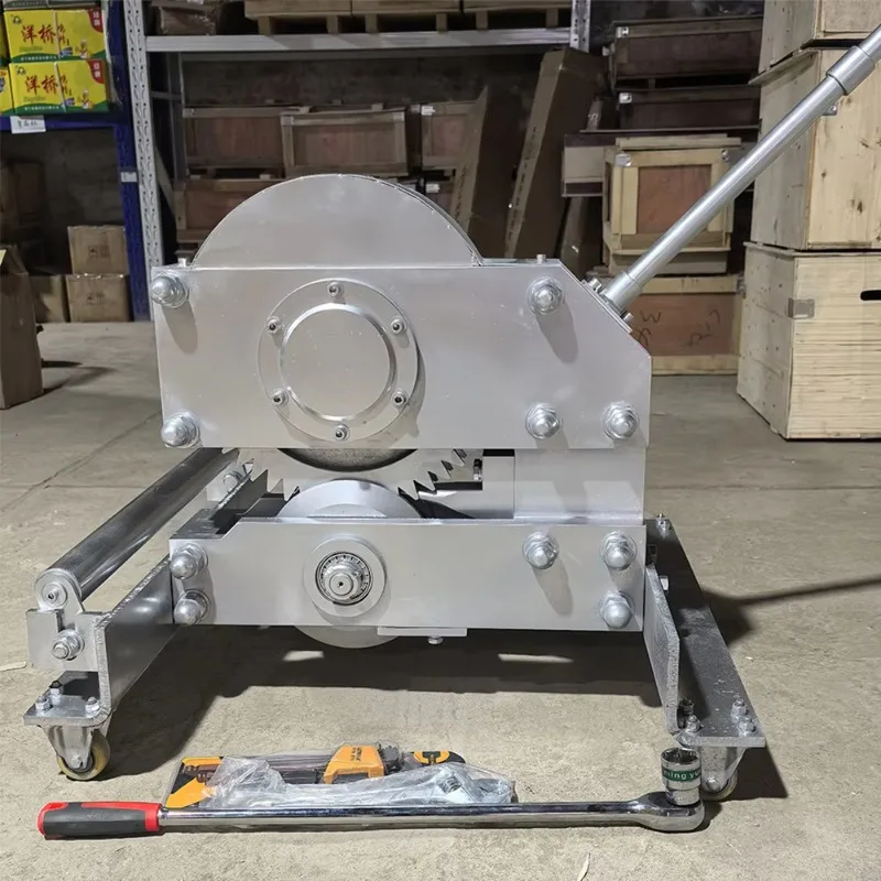 Mechanical Steel Cord Conveyor Belt Cutter With Gear Core Components 220V 1.5kW Mines Conveyor Belt Cutting Machine Price