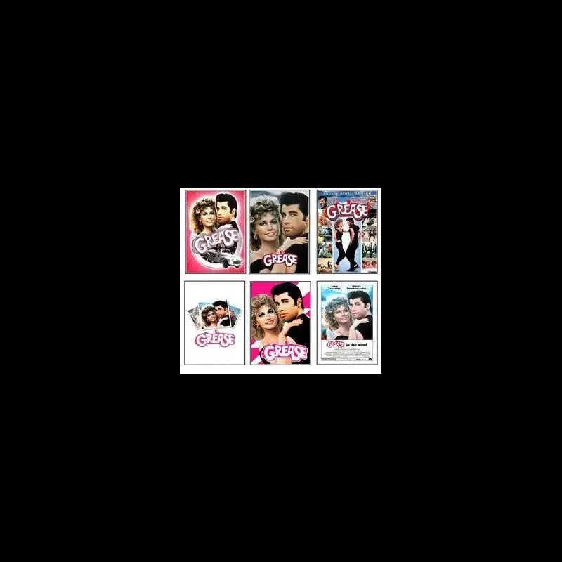 GREASE Classic Movie Canvas Print  Vintage Art Poster for Living Room  Home Wall Decor