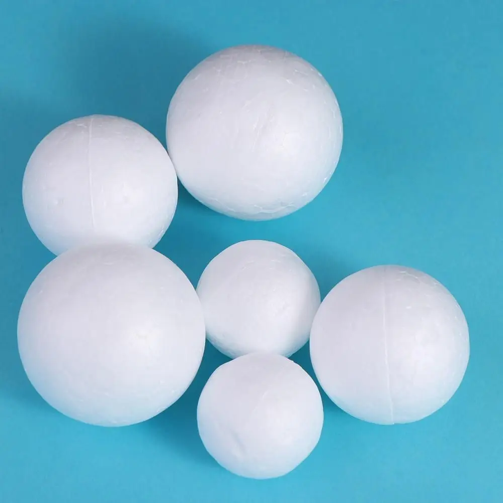DIY Supplies Mini Foam Balls White Polystyrene Christmas Balls Round Christmas Ornaments Wedding