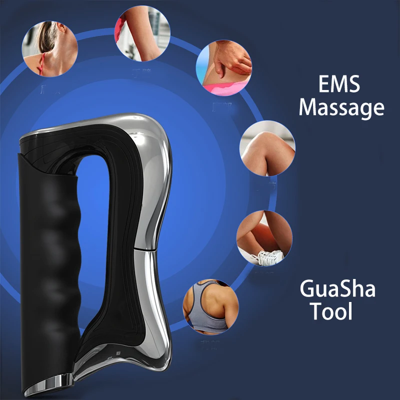 

Electric Guasha Massage Tool Scraping Galvanic Facial Body Gua Sha Massager Microcurrent Vibration Massage Muscle Pain Relief