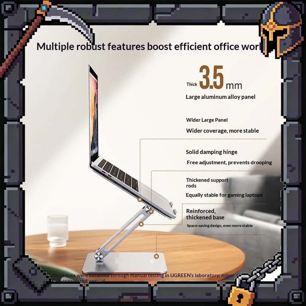 UGREEN LP339-40291 Laptop Stand Aluminum Alloy Adjustable Height Cooling Riser for Notebook PC