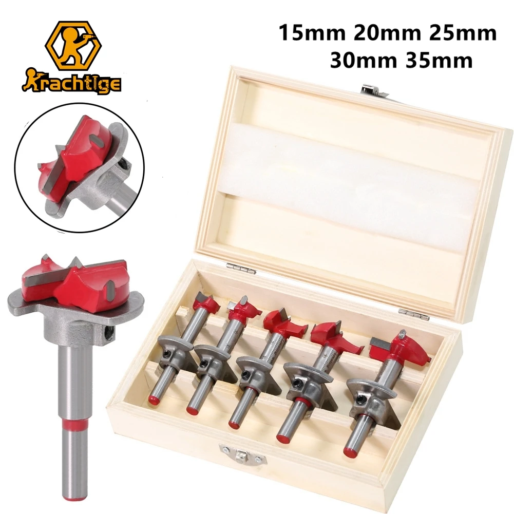 Krachtige Hinge Hole Opener Boring Bit Woodworking Cutter Diameter 15mm 20mm 25mm 30mm 35mm Adjustable Carbide Drill Bits