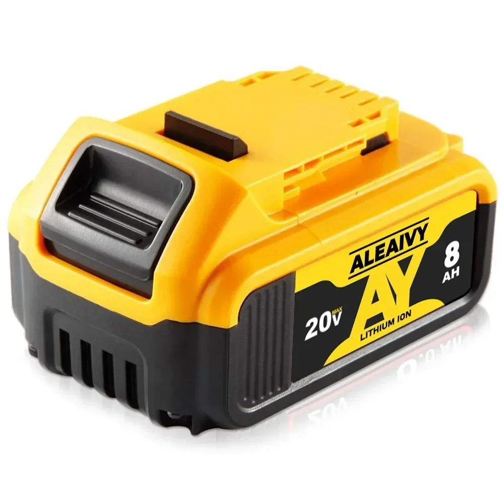 Nova bateria compatível para ferramentas elétricas dewalt 18v 8.0ah recarregável baterias de lítio 20v 18 volts 18v 5ah 6ah 8ah