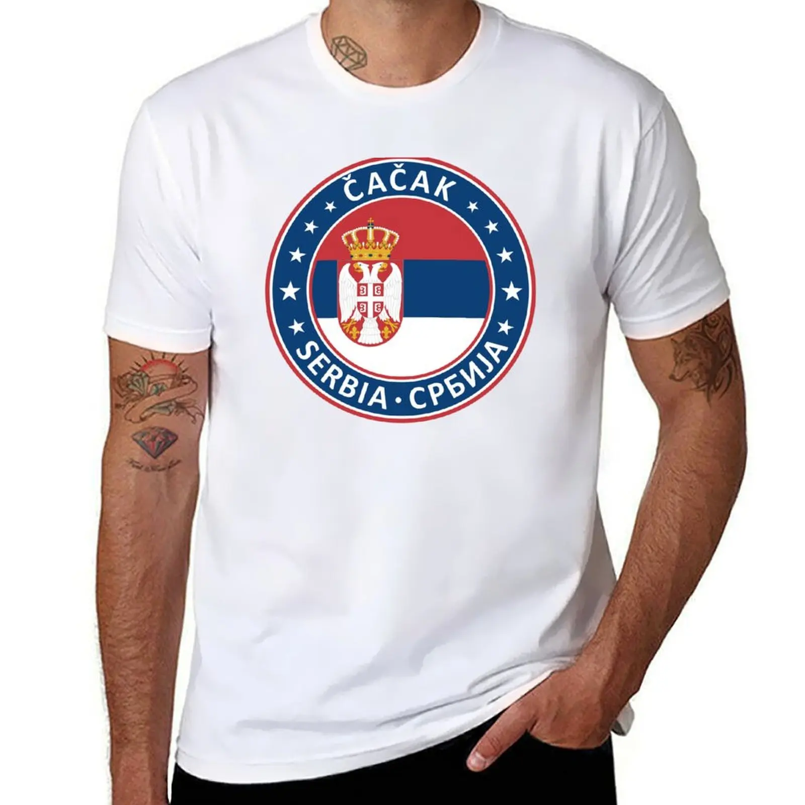 

Cacak, Serbia T-Shirt cotton t shirts man 100% t shirts for man slim fit