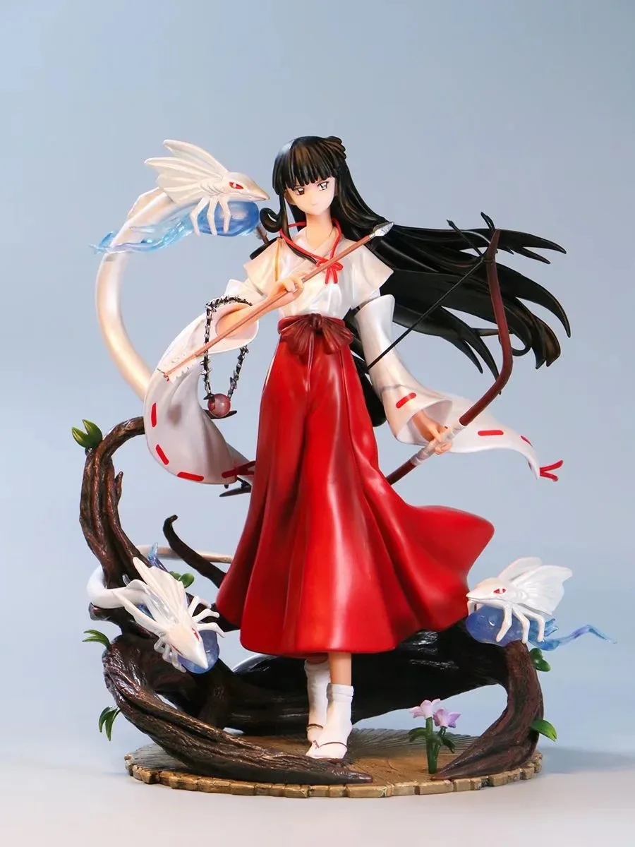 Inuyasha Figura GK Kikyo Fire Standing Pose Scene Figure Boxed Model Display Statue