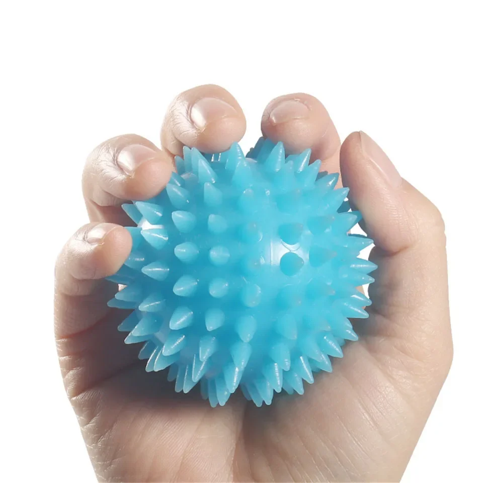 TPR spike massage ball trigger point exercise fitness hand and foot pain relief plantar fasciitis relief hedgehog 6.5 cm ball