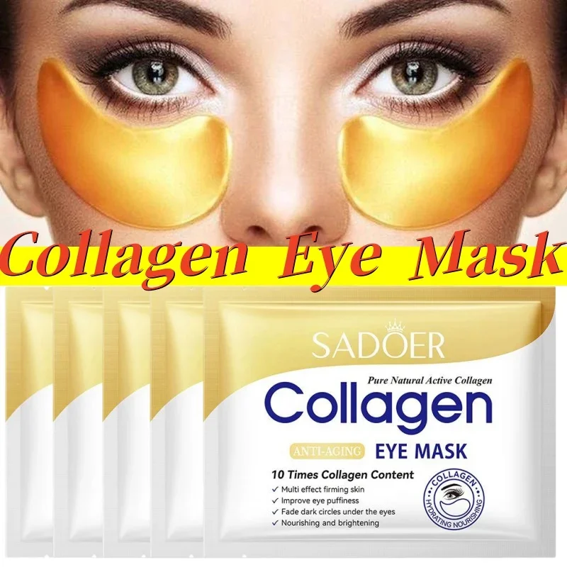 10PCollagen Eye Mask Anti Dark Circles Eyes Bags Reduce Fine Lines  Anti-Wrinkles Eye PatchesNourish Moisturizing Eyes Skin Care