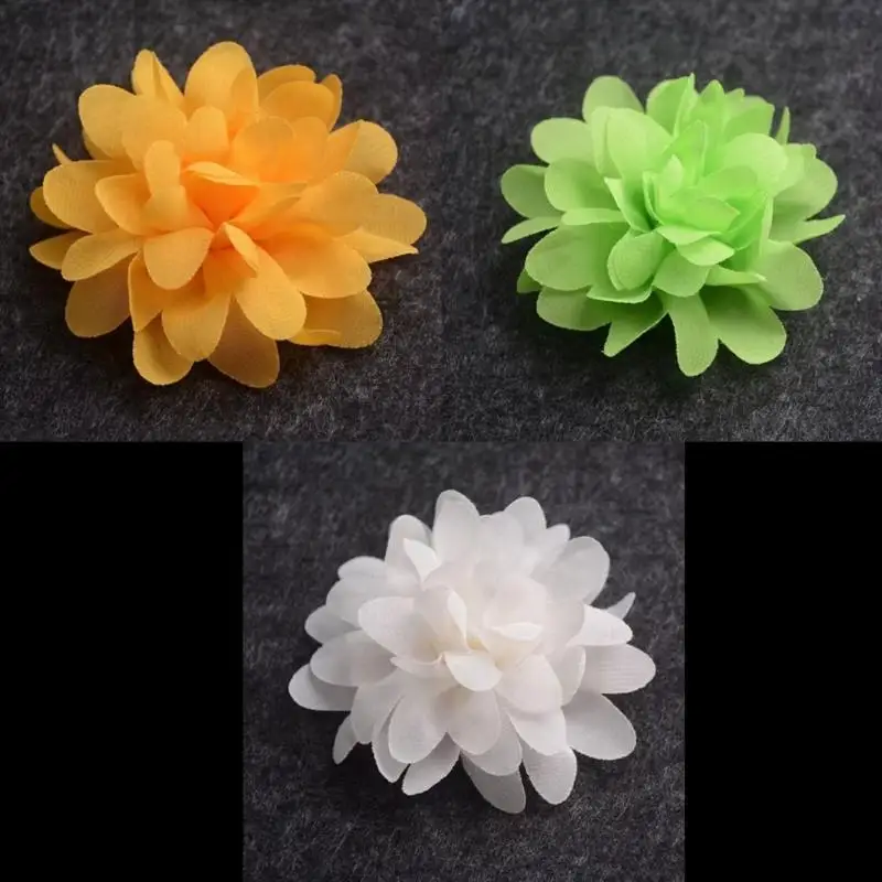 Creative-Cloth Flower Finger Ring Colorful Dance Prop Flower Joint Ring Jewelry