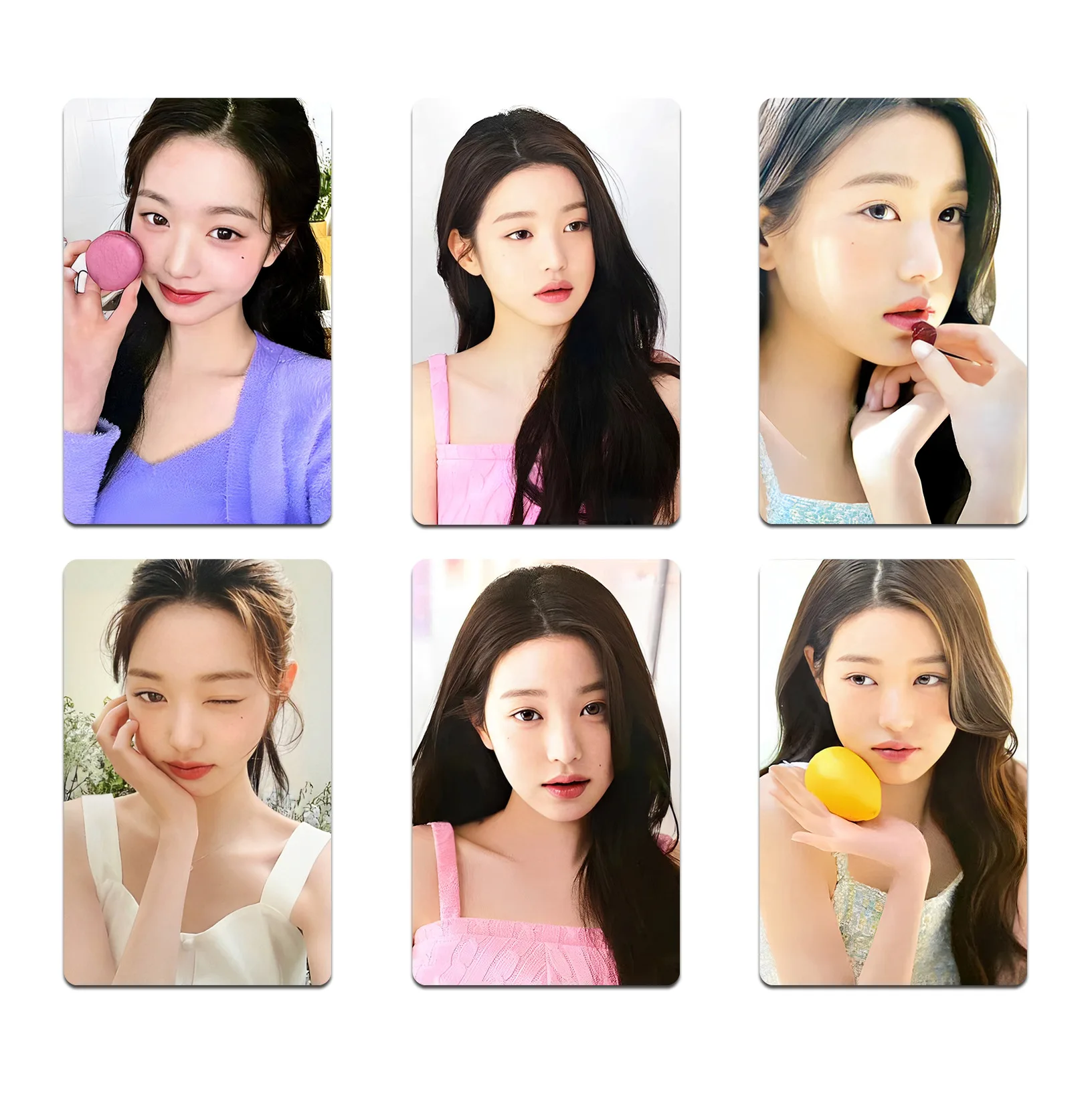 6pcs/set Kpop Idol IVE Lomo Cards Photocards Photo Card  Postcard for Fans Collection