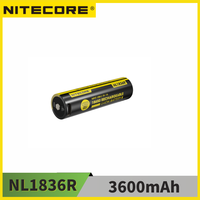 NITECORE NL1836R 3600mAh USB-C Rechargeable Li-ion Battery 18650 by CE certified