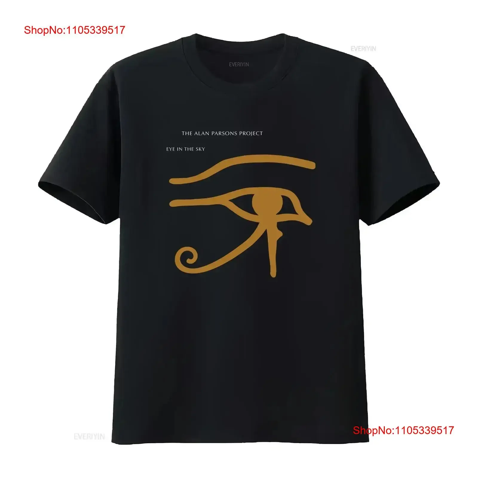 THE ALAN PARSONS PROJECT EYE IN SKY 1982 T SHIRT BLACK vintage Washed Casual Breathable designer clothes vintage Washed Soft