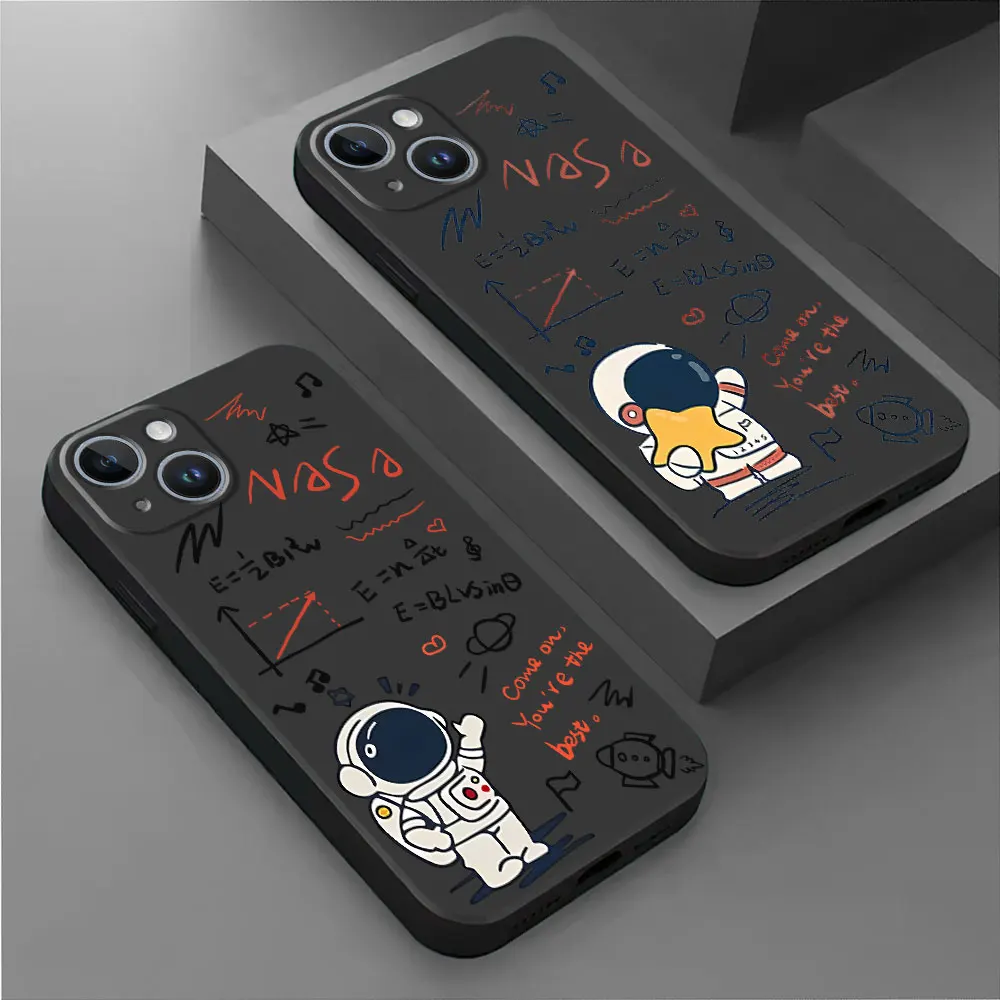 Cute Space Astronaut Cover TPU Soft Coque Case for Google Pixel 7 Pro 7a 6 Pro 8 Pro 6a