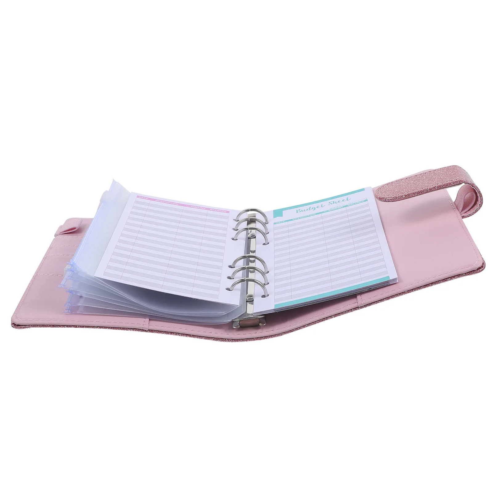 

1Set Budget Binder Zipper Cash Envelopes Money Saving Planner Organizer Budget Sheets Budgeting Book Expense Tracking