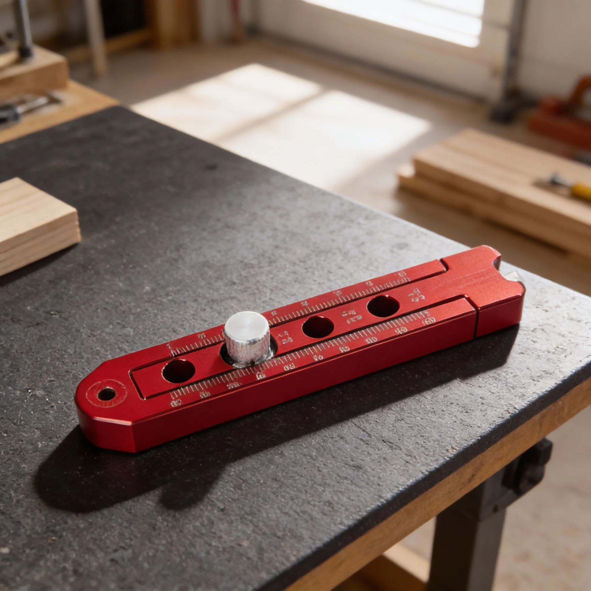 Multi-Function Scribing Tool Adjustable Woodworking  Adjustable Precise Circle Drawing Tool DIY Scriber Line Maker Aluminum Tool