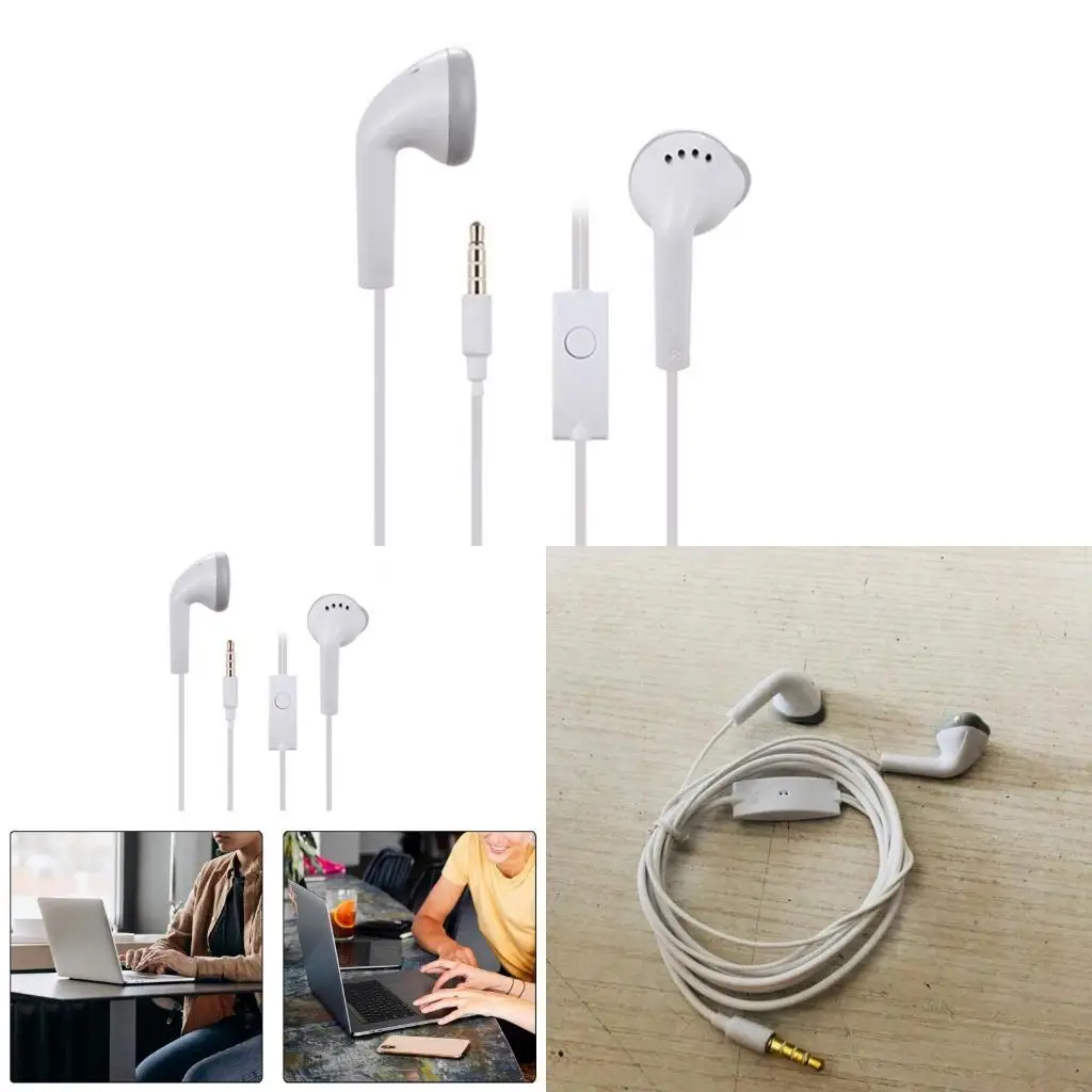 J78A 3.5mm Semi In Ear Earphones C550 Earpieces Feature Sound Adjust and Wide Compatibility for Smartphones Tablets