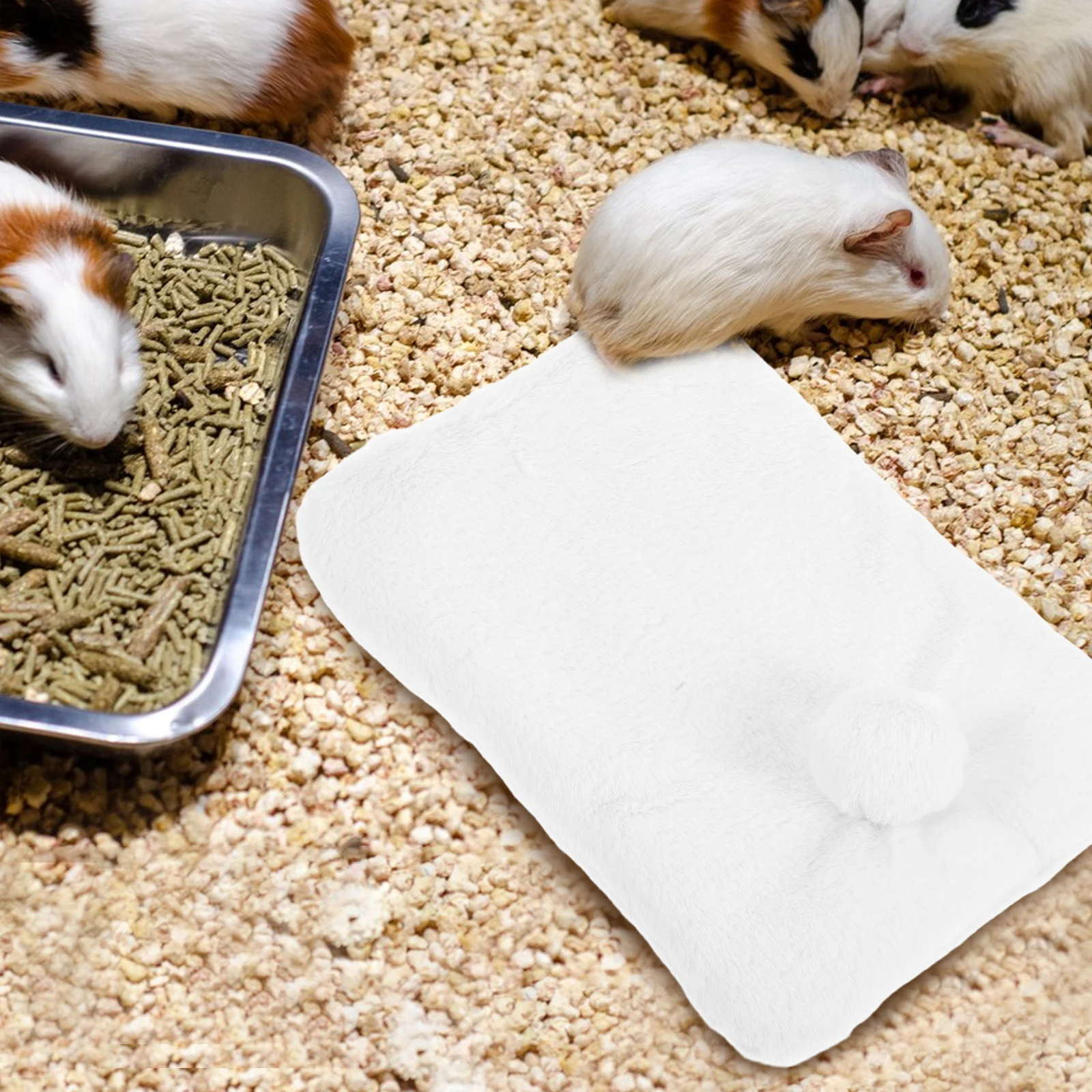 

Rabbit Nest Mat Bunny Washable Mats Rug Bed Hamster Sleep Pad House Guinea Pig Accessories Comfortable