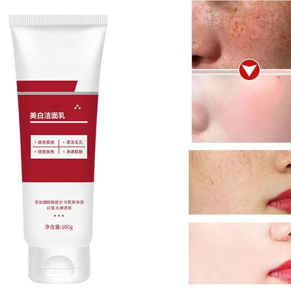100g Nuova crema schiarente delicata per la pelle Crema sbiancante idratante liscia Lavaggio viso trasparente Cura quotidiana del viso