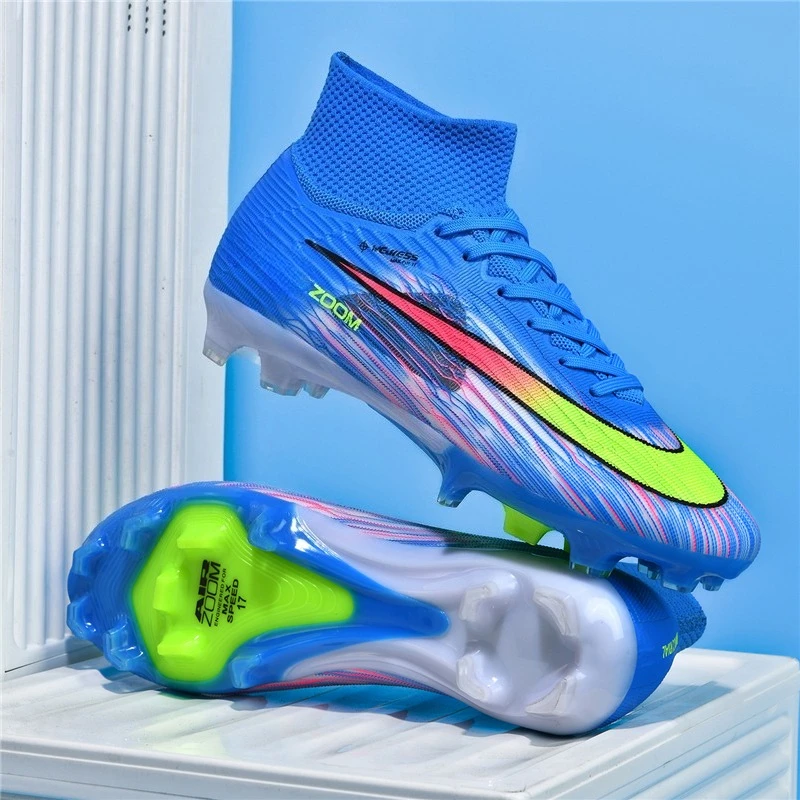

Men's High Tops Lace Up Soccer Cleats, Lightweight Professional Athletic Football Cleats Mens Athletic Shoes for Training Soccer