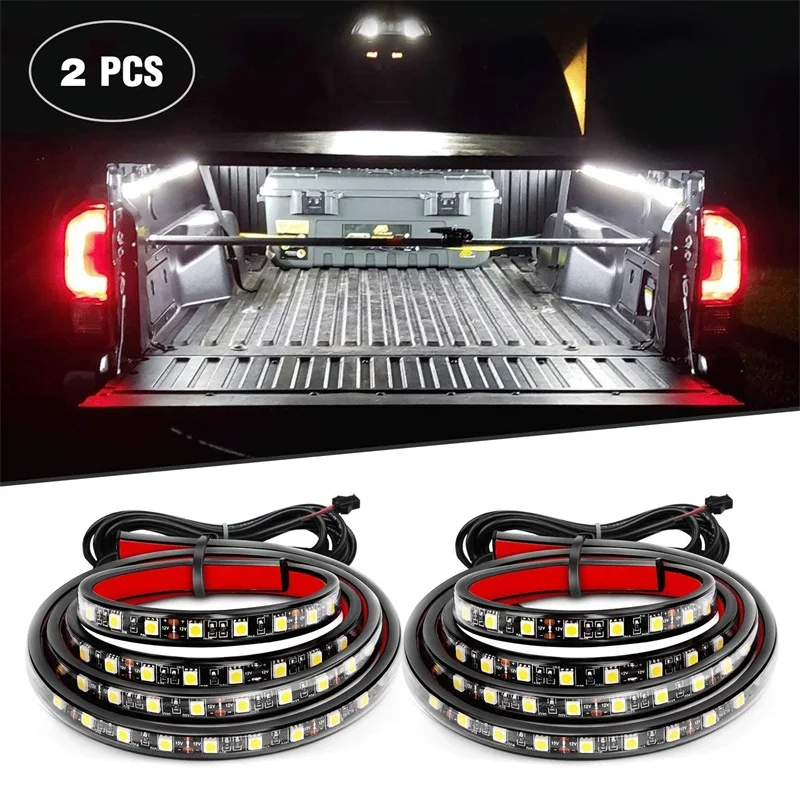 

2Pcs LED Car Lights Strip Truck Cargo Bed Running Light Lamp For GMC Sierra 1500