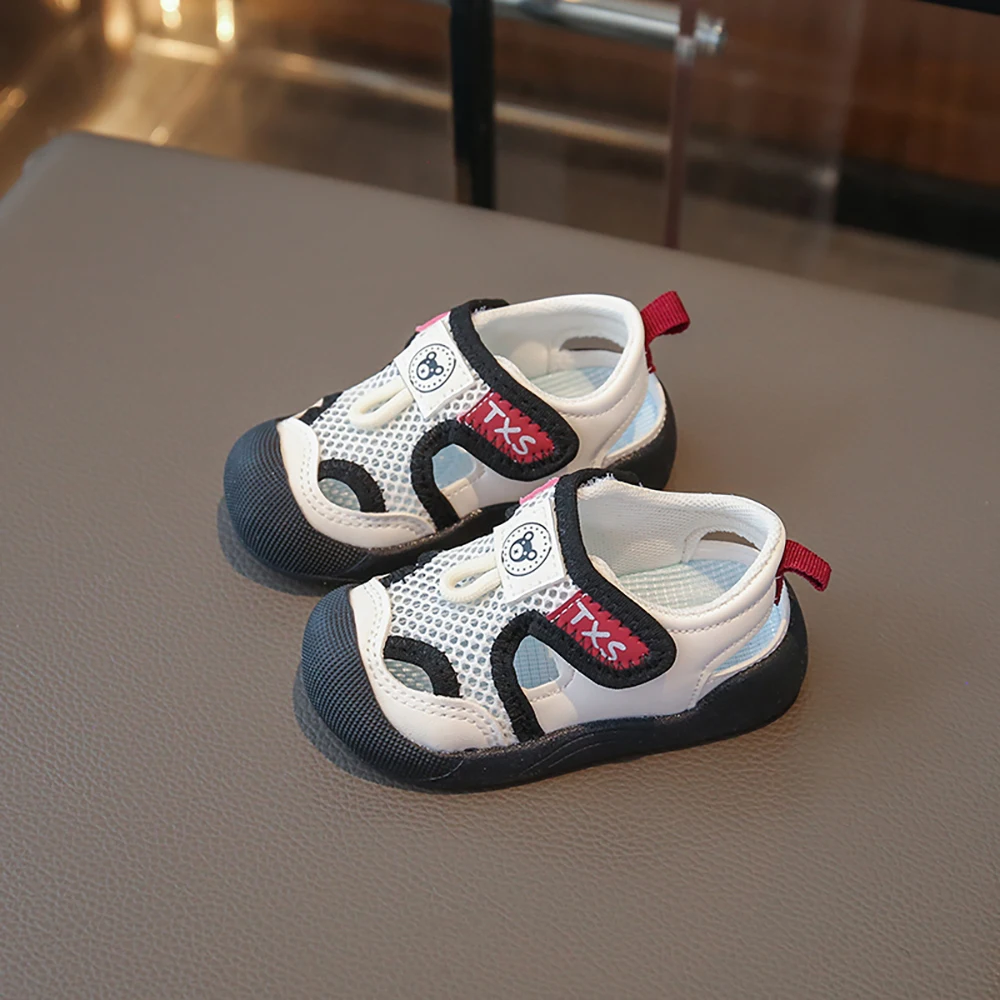 صنادل رياضية للأطفال، صنادل شبكية مريحة للأطفال الأولاد، أحذية رياضية للأطفال الصغار قابلة للتنفس، أحذية عملية من القماش الصيفي للفتيات #4