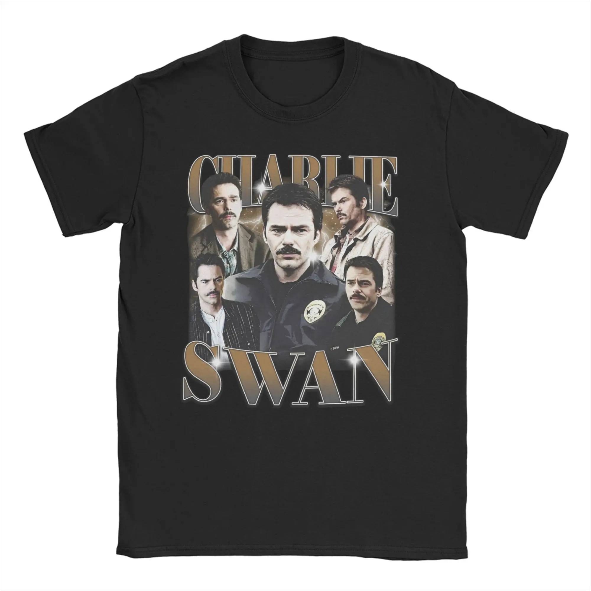 Charlie Swan Retro 90s  Printed T Shirt Men Women  Pure Cotton  Tee Shirt Clothing