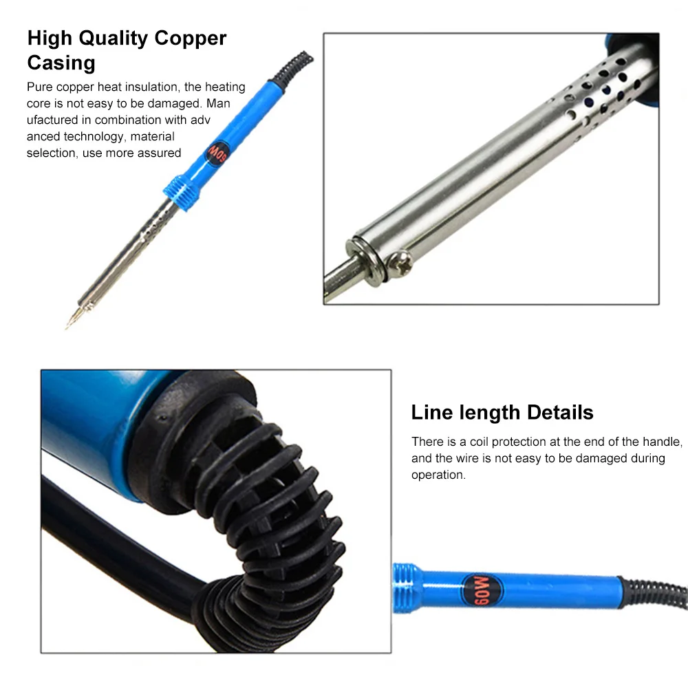 110-220V Electric Soldering Iron Kit 30/40/60W Hand-held Welding Iron Set Welding Tool Desoldering For Circuit Board Machine