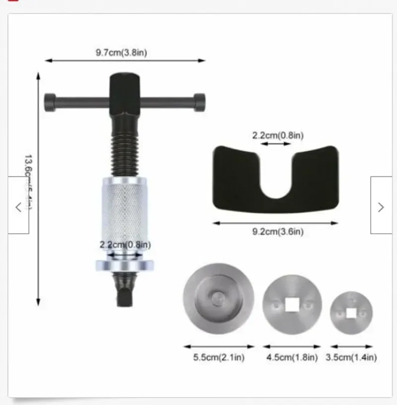 Car Disc Brake Pad Caliper Disc Wheel Cylinder Adjustment Set Replacement Brake Pad Disassembly Brake Separator Auto Parts