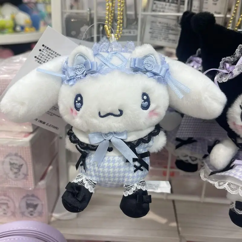 Licensed Sanrio Lolita Plush Keychain Cinnamoroll My Melody Kuromi Hello Kitty Lace Dress Stuffed Doll Pendant Birthday Gift - view 4