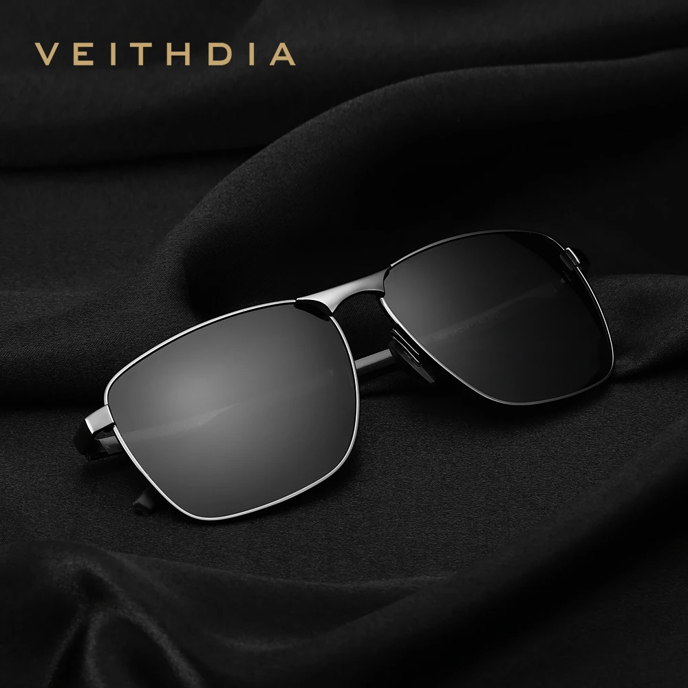 VEITHDIA Men's Sunglasses Fashion Unisex Aluminum Sun Glasses Polarized UV400 Mirror Male Sports Eyewear For Women Female VTX246