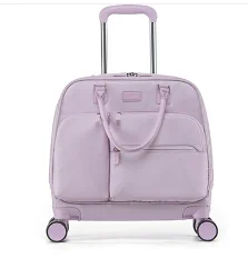 Lightweight Rolling Bag Water Resistant 18 Inch Carry On Trolley Suitcase for Business Travel oxfor Soft-Side Travel Suitcase