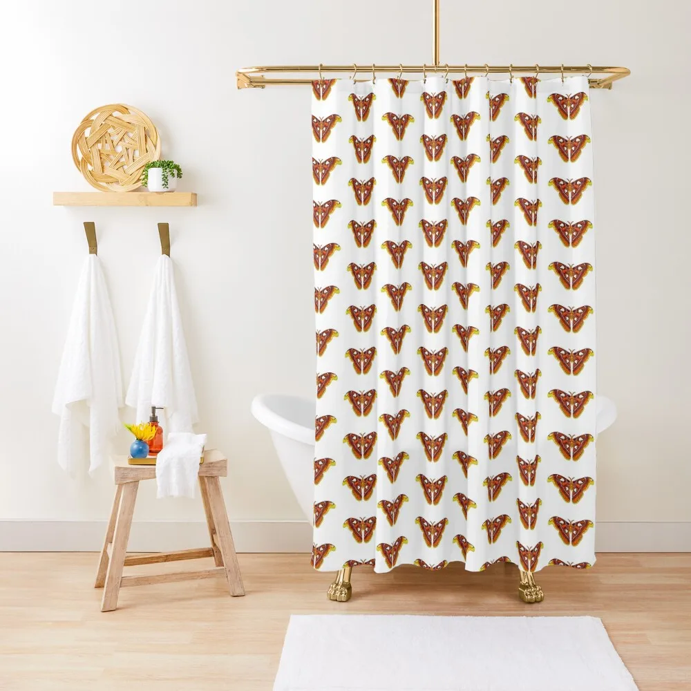 

Huge Atlas Moth, one of the largest Lepidopteran insects, is gorgeous! Shower Curtain Anime Bathroom Bathroom Accessory Curtain