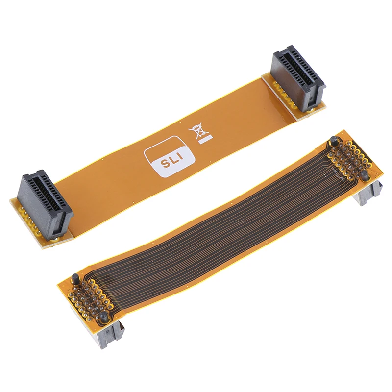 1Pc Flexible 80mm SLI Bridge PCI-E Cable Video Card Connector-F(x)