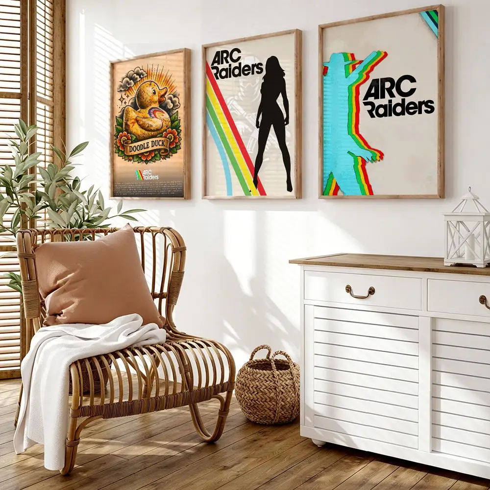 Arc R-Raiders Poster Wall Stickers HD Painting Self Adhesive Art Decals for Bedroom Living Room Home Decor