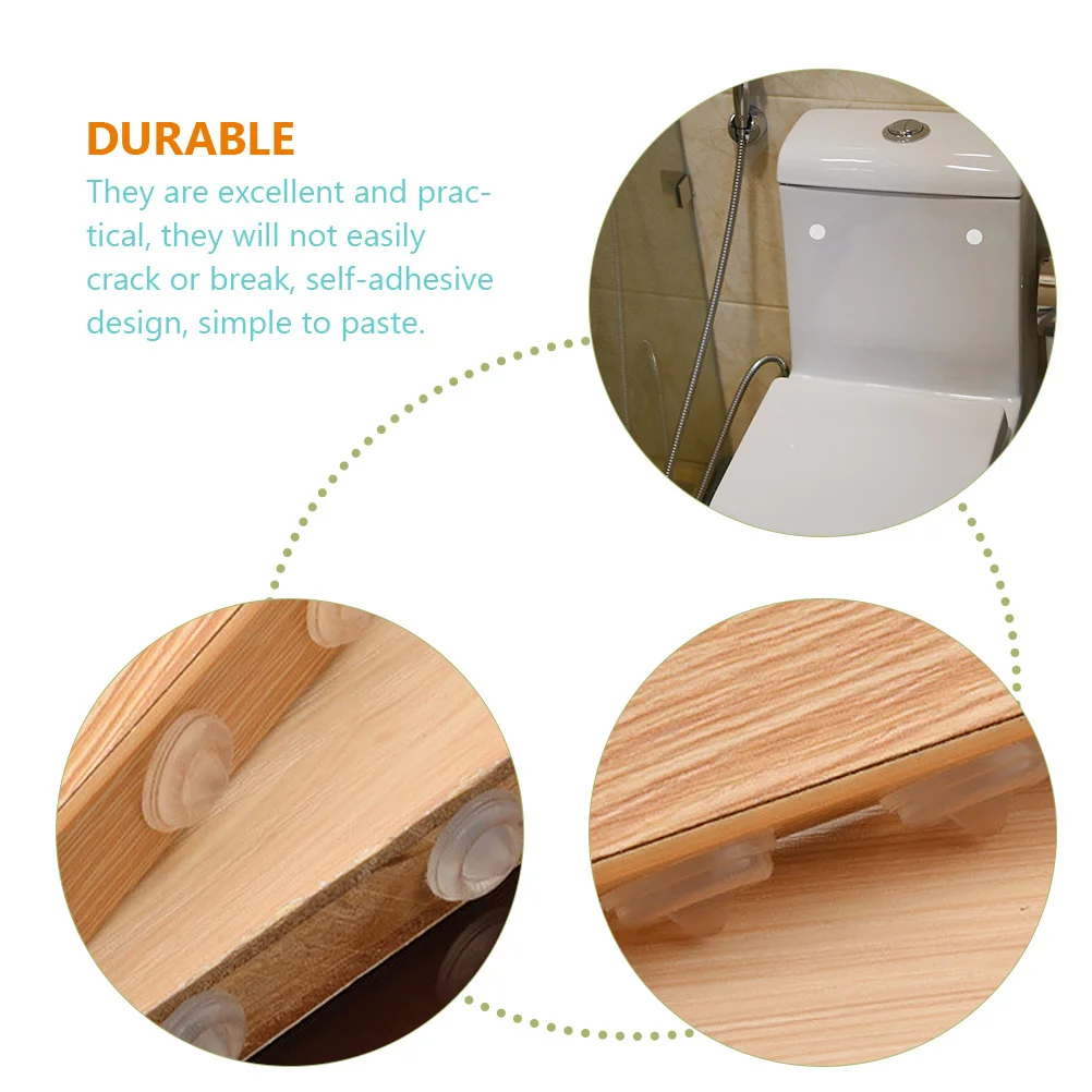 

100pcs Silicone Bumper Pads Transparent Self-Adhesive For Drawer Cabinet Door Furniture Clear Stoppers Home Use