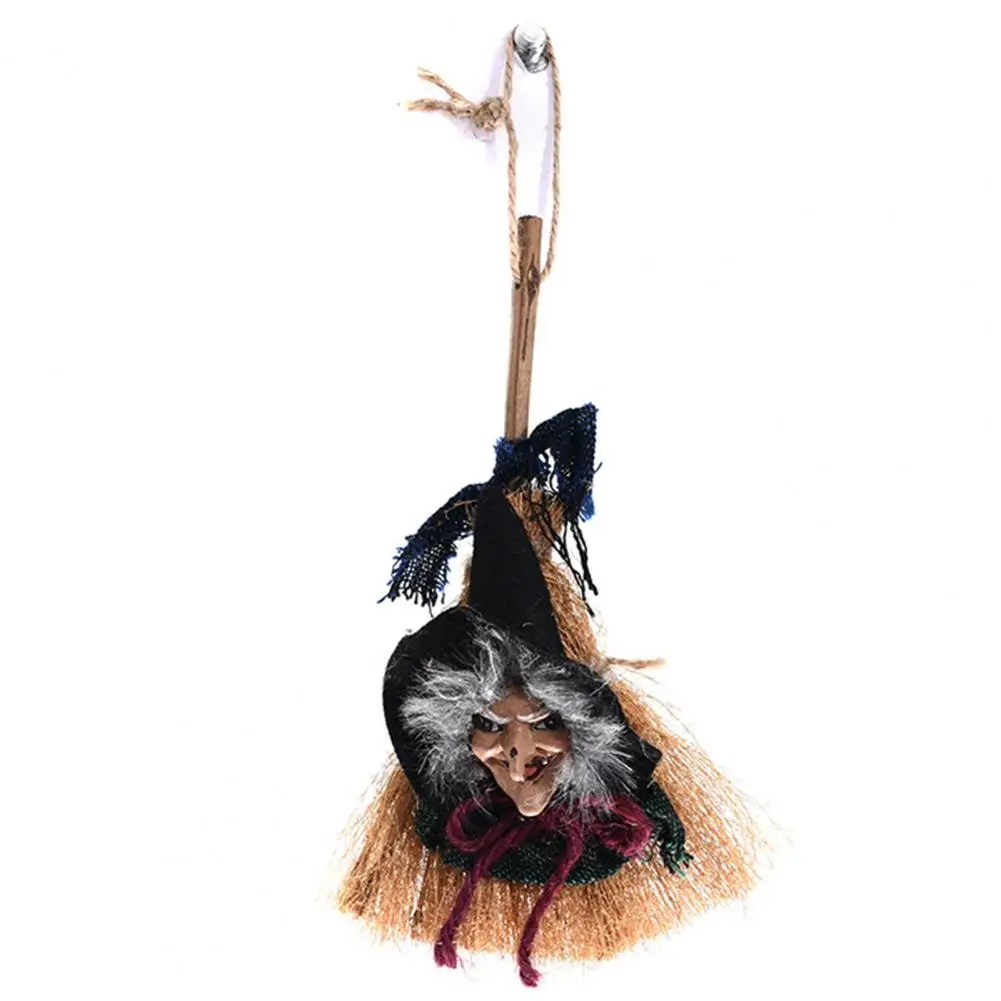 Eerie Witch Pendant Witch Pendant Halloween Decor Spooky Halloween Witch Pendant Hanging Broom Decoration for Festive Home for A