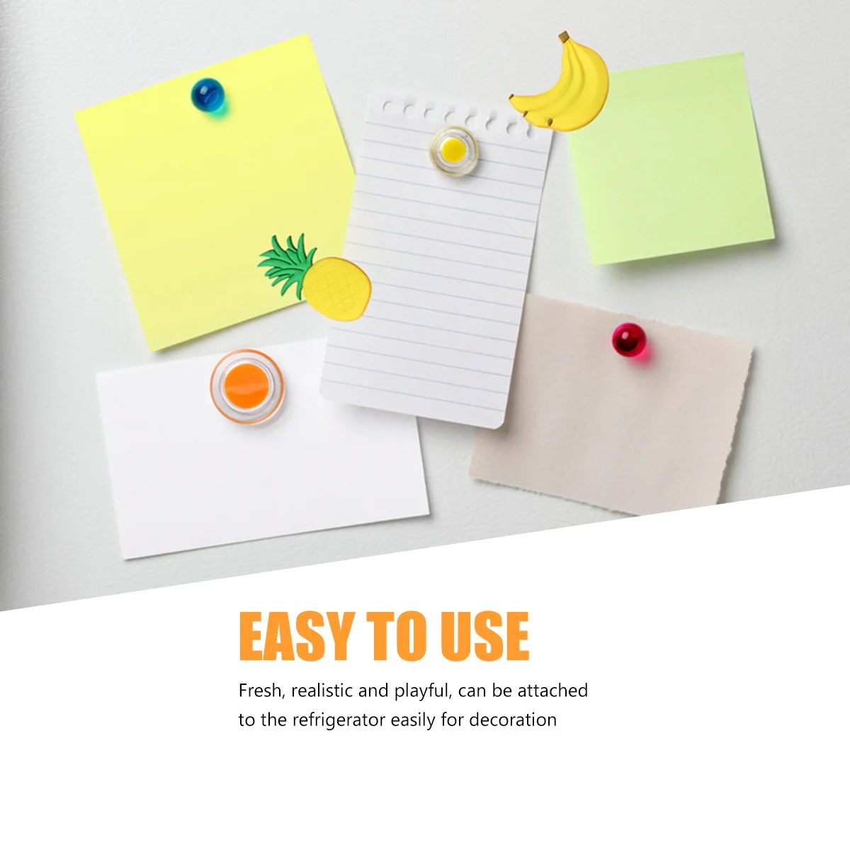 

10Pcs Fruit Refrigerator Magnets Rubber Fridge Magnetic Ornaments Kitchen Decoration Home Fridge Decors