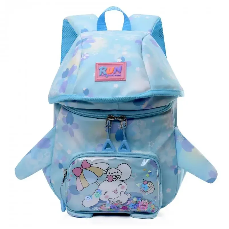 حقيبة ظهر هالو كيتي للأطفال حقيبة جديدة كارتونية مقاومة للماء سينامورول كاواي كارتون كورومي شخصية أنيمي ذات سعة كبيرة