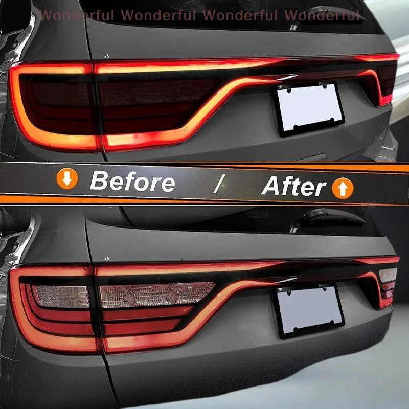 

Tail Light Decals and Headlight Eyelid Overlays for Dodge Durango 2014-2021 - Full Set for DIY Customization