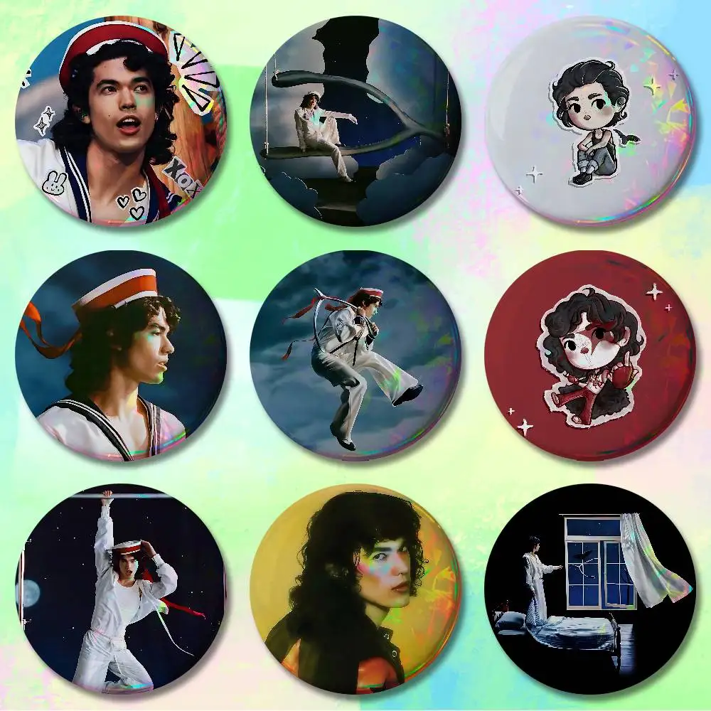 

C-Conan G-Gray Wishbone 58mm 44mm HD Print Brooch Badges Pretty Derby Round Display Brooches Lapel Pins