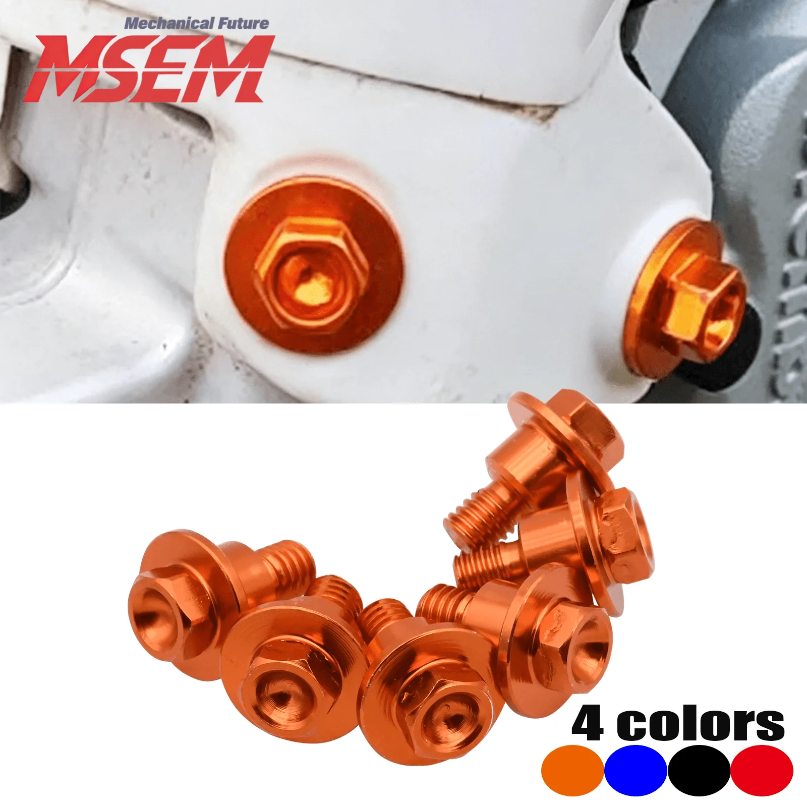 Motorrad M6*12 Gabelschutzschraube für KTM EXC EXCF SX SXF XC XCW XCF 125-530 für GasGas EX EC MC 125-300 EXF ECF MCF