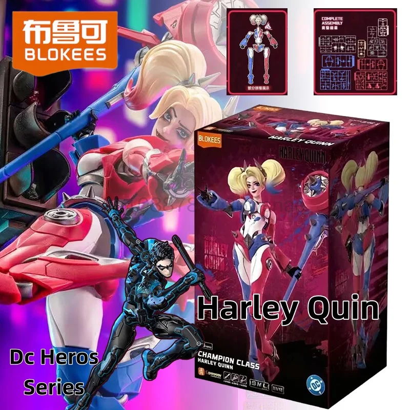 

Blokees Harley Quin Marvel Beyond Version Rocket Raccoon Moon Knight Dc Heros Series Champion Class Nightwing Harley Quinn Gift