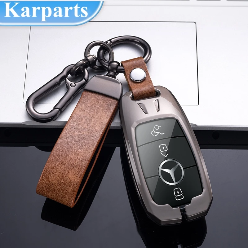 

Fashion Metal Car Remote Key Case Cover Shell For Mercedes Benz A C E S G Class GLC CLE CLA GLB GLS W177 W205 W213 W222 X167 AMG