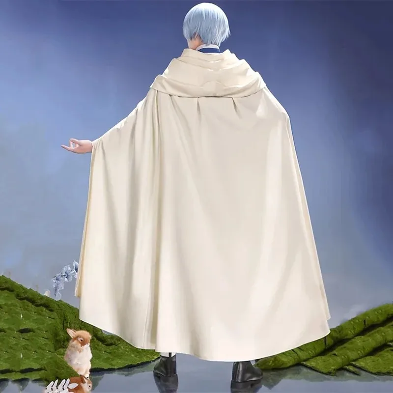 

Anime Frieren: Beyond Journey's End Himmel Cosplay Costume Cape Props Blue Uniform Full Set Halloween Party Carnival Dress Upv;6