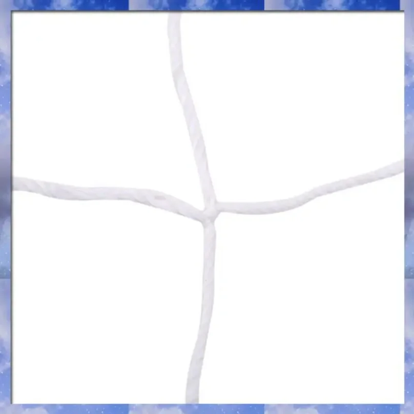 A35F 新品 1個 サッカーゴールネット フットボールトレーニングネット、支柱は含まれていません 弾力性あり、3X2m ホワイト ポリプロピレンロープ 直径約