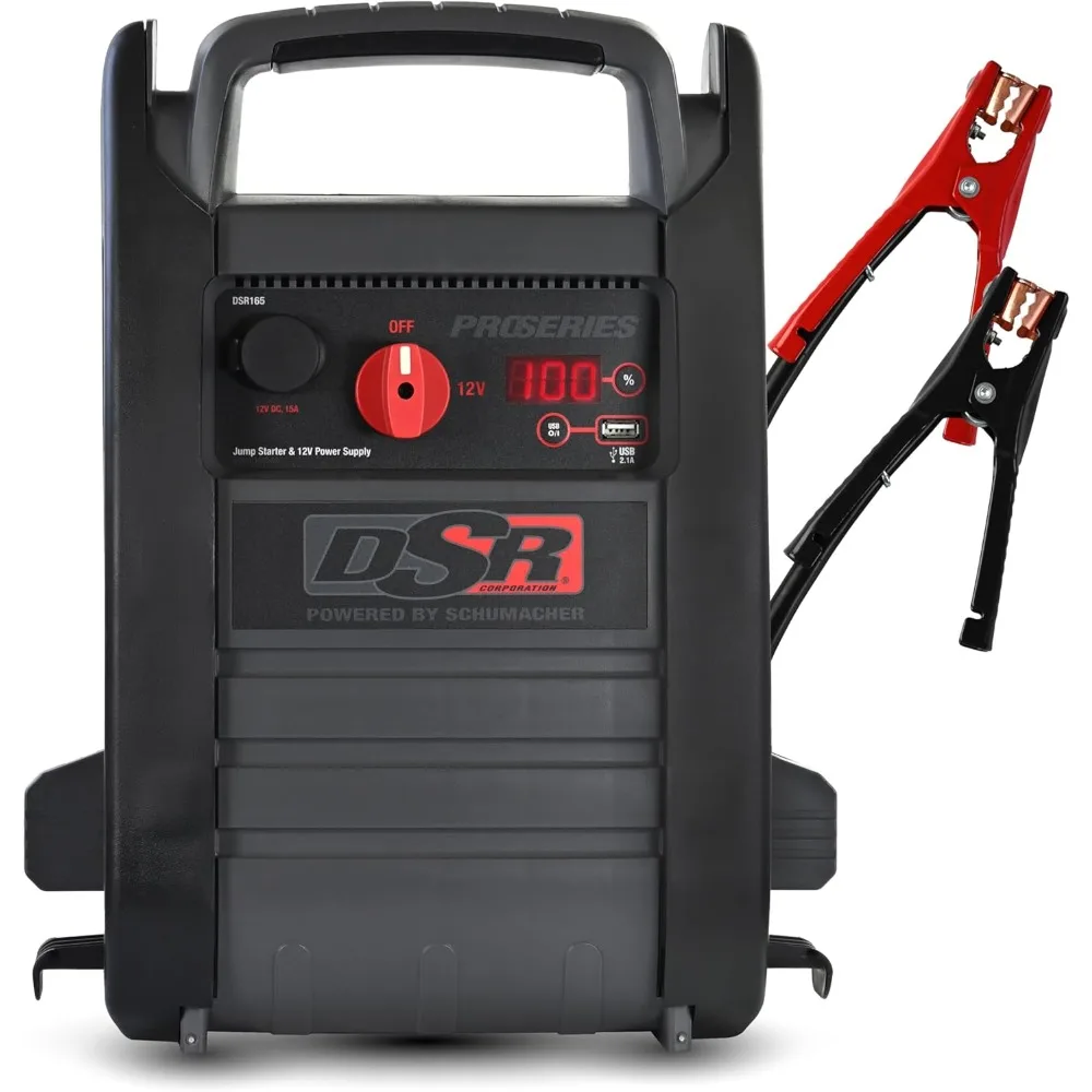 مشغل بطارية السيارة dsr proseries - 4400 ذروة أمبير 12 فولت، صندوق القفز ومحطة طاقة محمولة - شاشة ديجيتال، هو #1