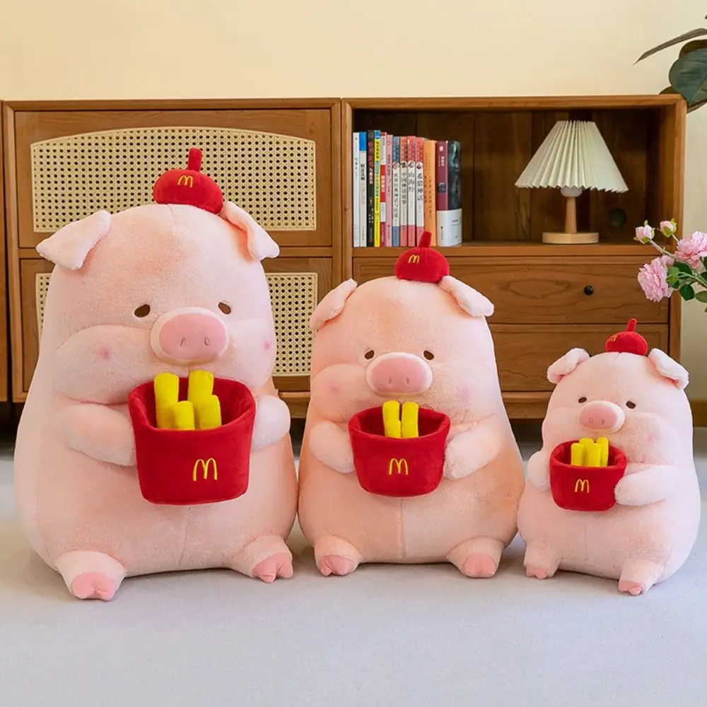 Stuffed Toys French Fries Pig Plush Doll Funny Cartoon Lulu Pig Doll Plush Toy 36cm Cute Cartoon Stuffed Doll Christmas Gift