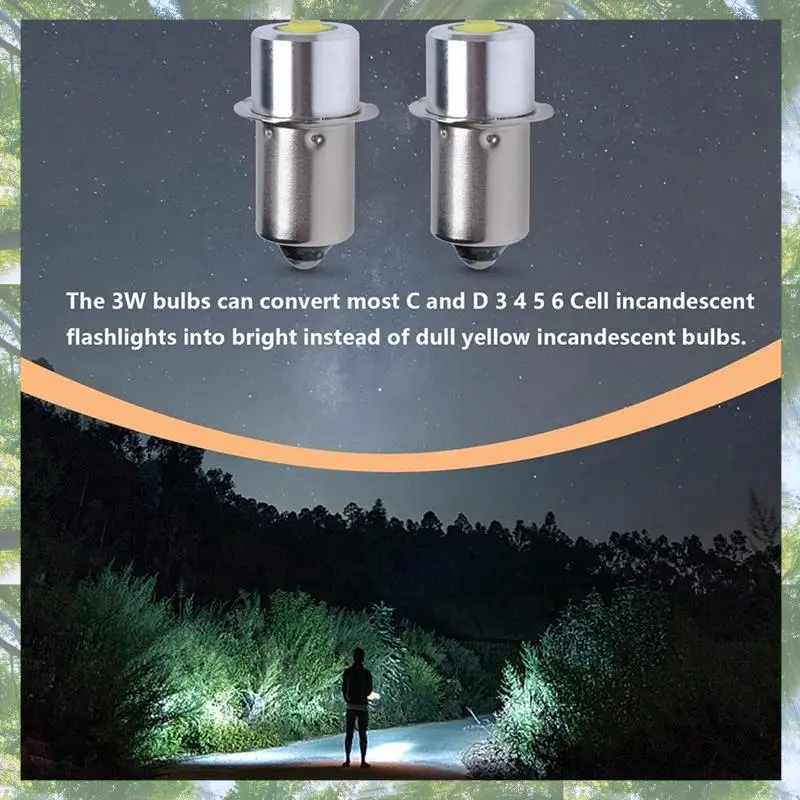 Premium-Light Led Conversion Kit For Maglite LED Conversion Kit, 3W DC 6-24V LED Flashlight Bulb, Maglite 3-16 Cell Flashlight view 2